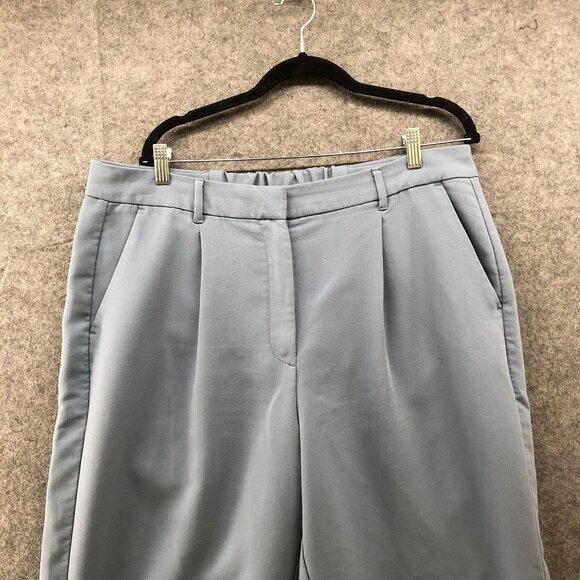 Old Navy Taylor Wide Leg Trouser Pant Womens XL Blue Extra High Rise Pleated - Picture 3 of 9